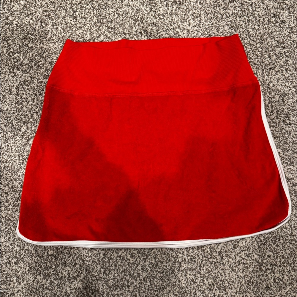 Aerie Bold Red Mini Skirt